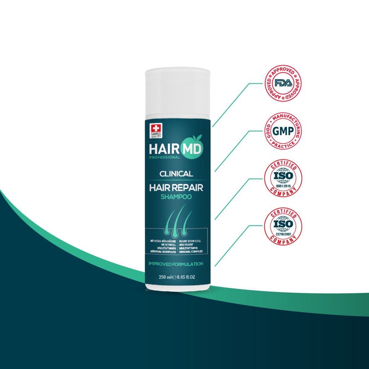 HairMD Clinical Hair Repair Shampoo 250 ml
