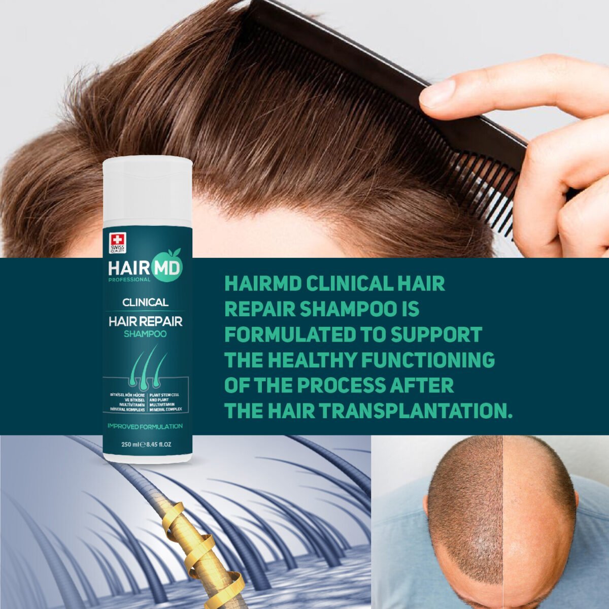 HairMD Clinical Hair Repair Shampoo 250 ml