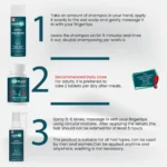 HairMD Hair Care Set usage guide for shampoo, tablet and serum