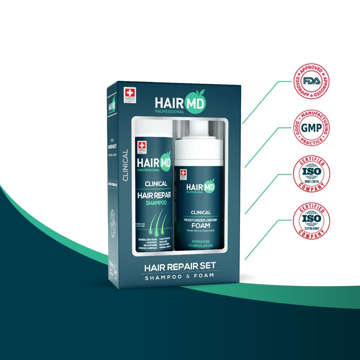 Hairmd Clinical Hair Repair Set Shampoo & Foam