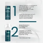 Step‑by‑step usage guide for HairMD shampoo and repair foam