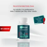 MD‑Plus bottle with “Recommended Daily Dose” note and “Not a Medicine” label