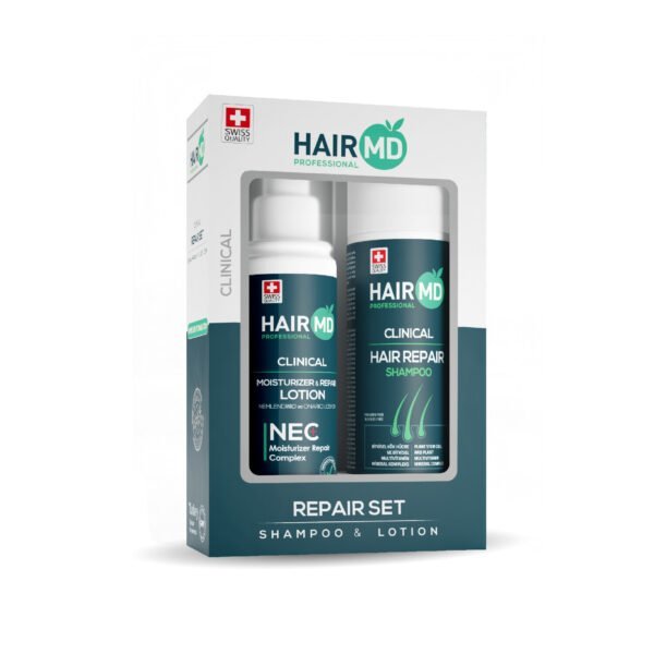 Hair Md 250 Ml Şampuan-losyon Set Yakın Plan 1500x1500 Px -01 | Hairmd Clinical Series Products