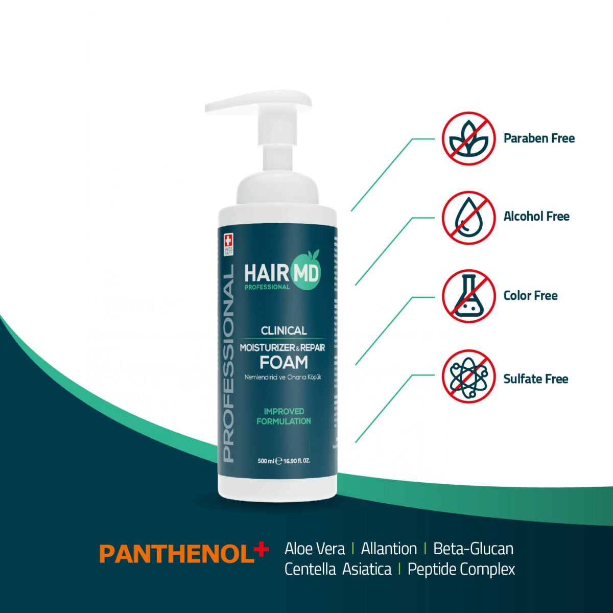 Hairmd Professional Clinical Moisturizer & Repair Foam
