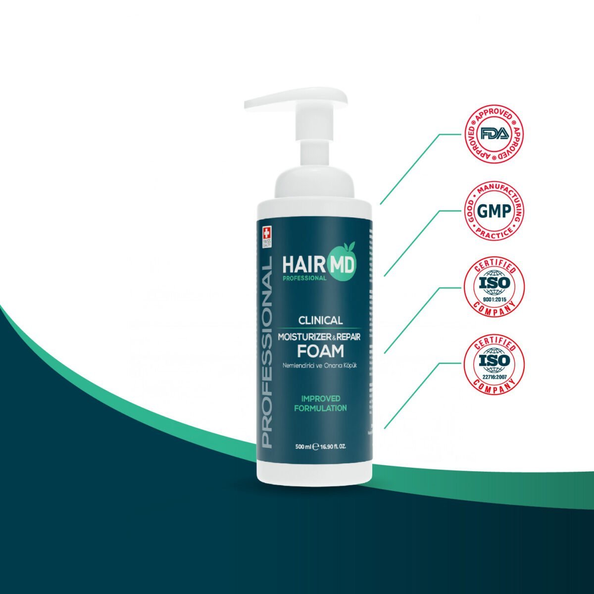Hairmd Professional Clinical Moisturizer & Repair Foam