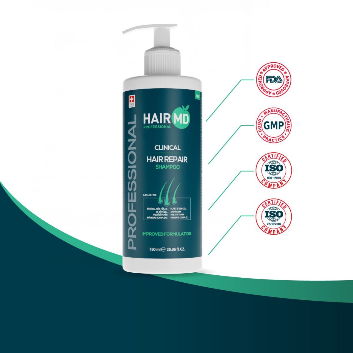 Hairmd Professional Clinical Hair Repair Shampoo