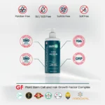 750 ml Hair Repair Shampoo with free‑from icons and ISO, FDA, GMP references