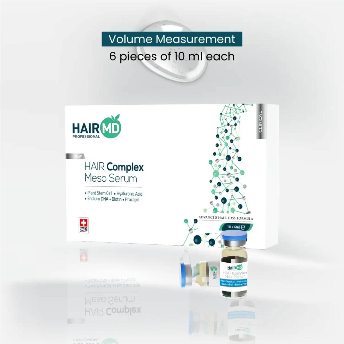 Hair Complex Meso Serum set, 6 pieces of 10 ml each