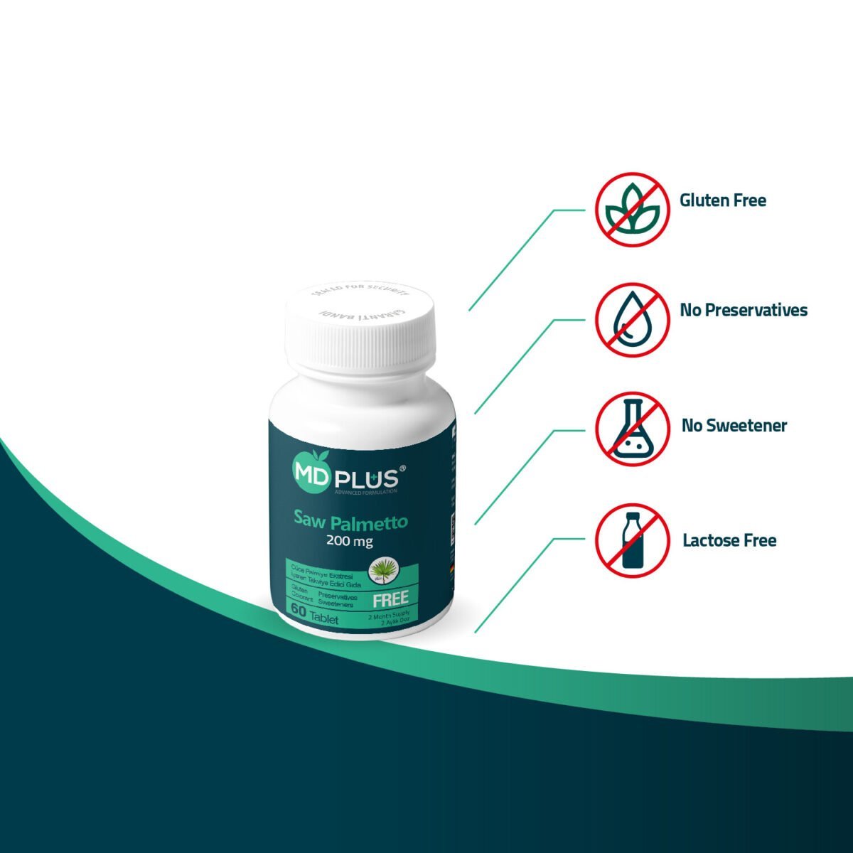 MD PLUS Saw Palmetto 200 mg