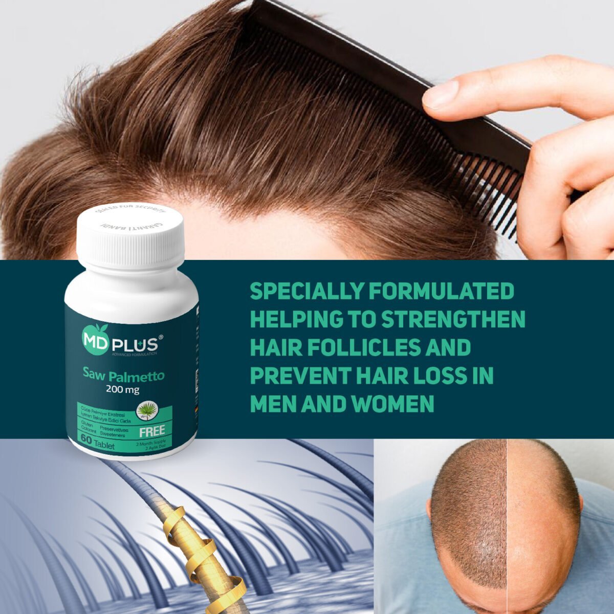 MD PLUS Saw Palmetto 200 mg