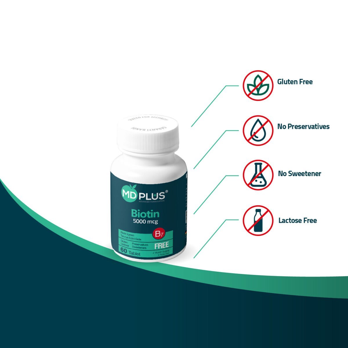 MD PLUS Biotin 5000 mcg