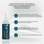 Panthenol lotion usage and comfort notes for sensitive skin after procedures