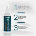 How to apply HairMD Panthenol Lotion 150 ml with three simple steps