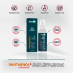 HairMD Panthenol 9% Lotion with free‑from icons and quality references