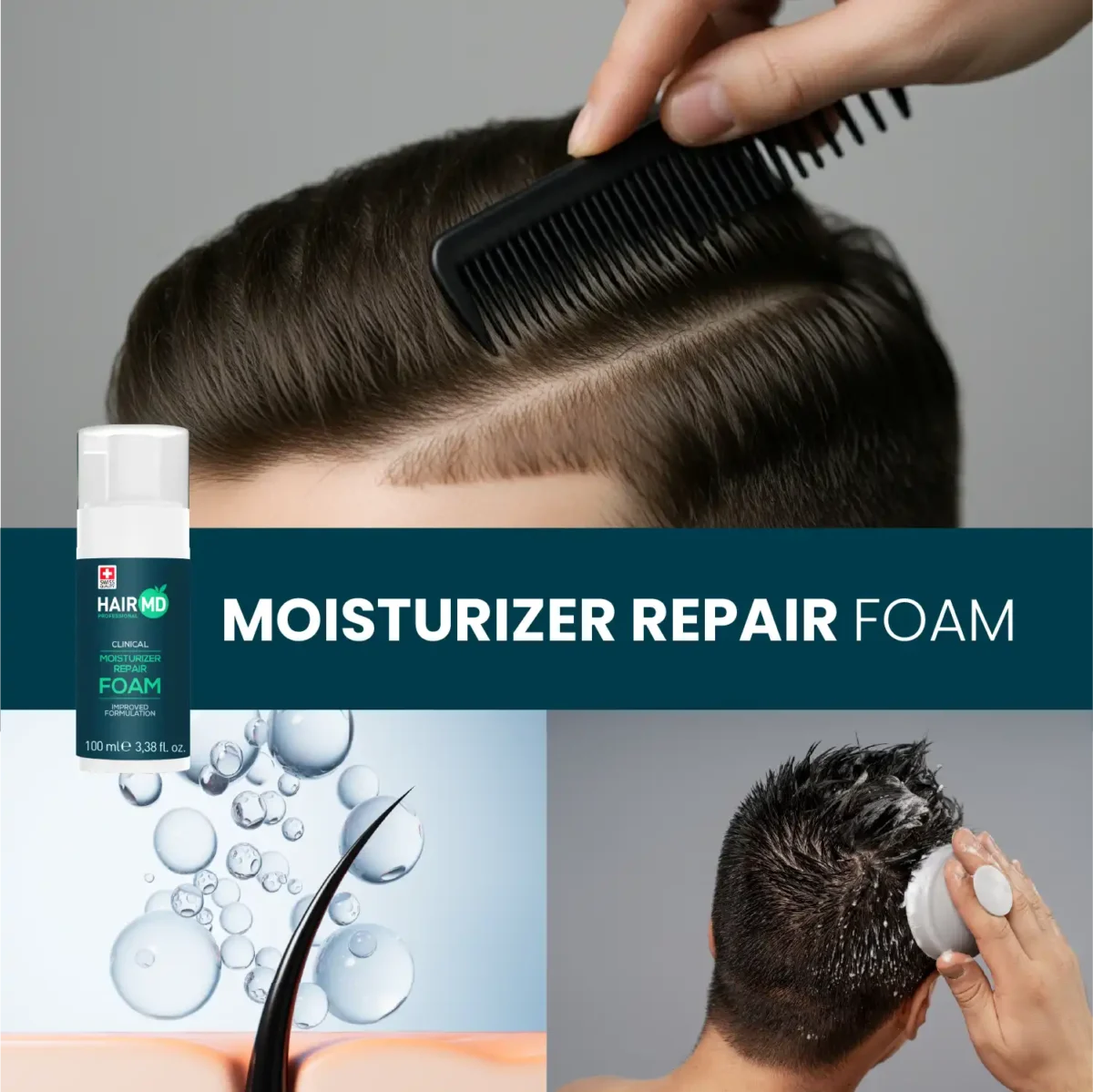 Step‑by‑step usage guide for HairMD Repair Foam 100 ml