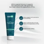 Benefit callouts for HairMD Styling & Repair Conditioner with icons