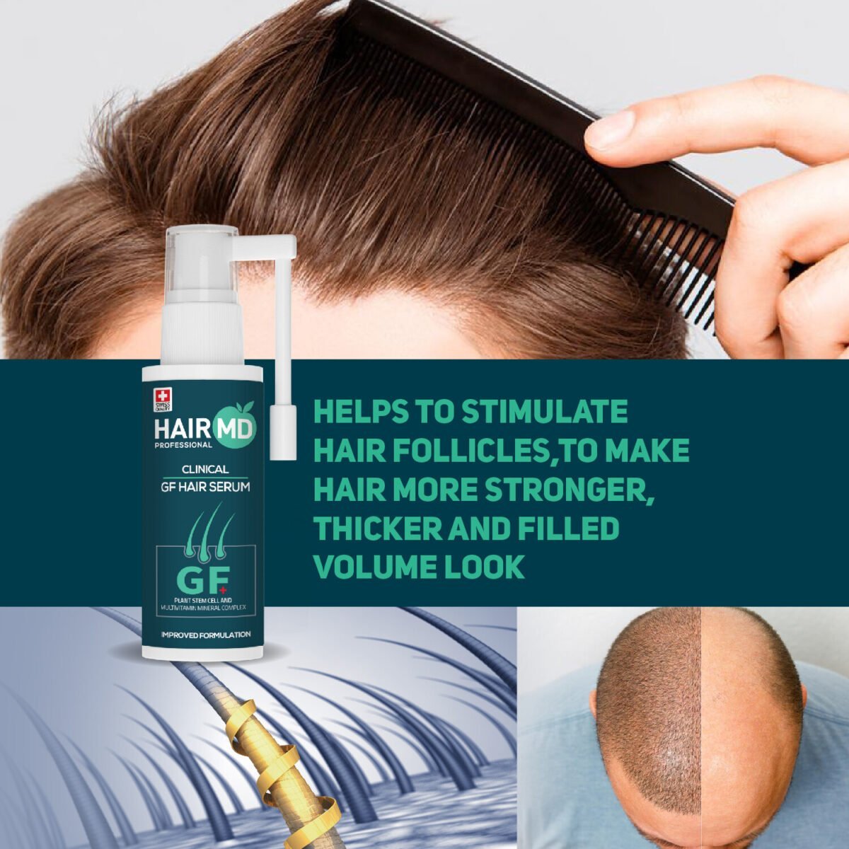 HairMD Professional Clinical GF Hair Serum 60 ml
