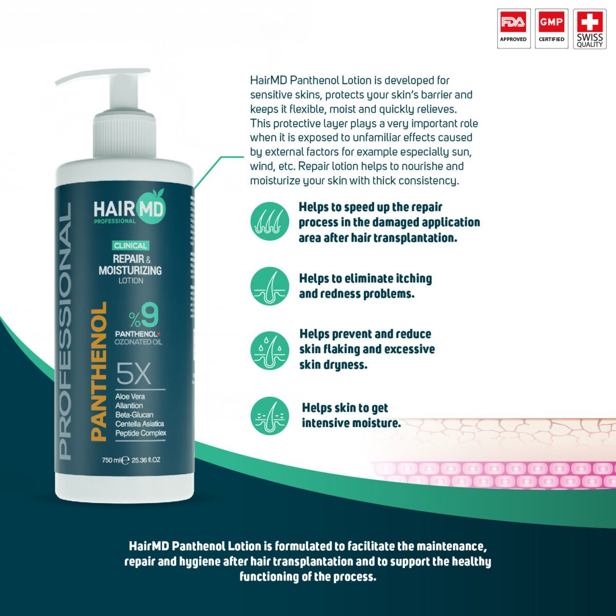 HairMD Professional Repair & Moisturizing Lotion