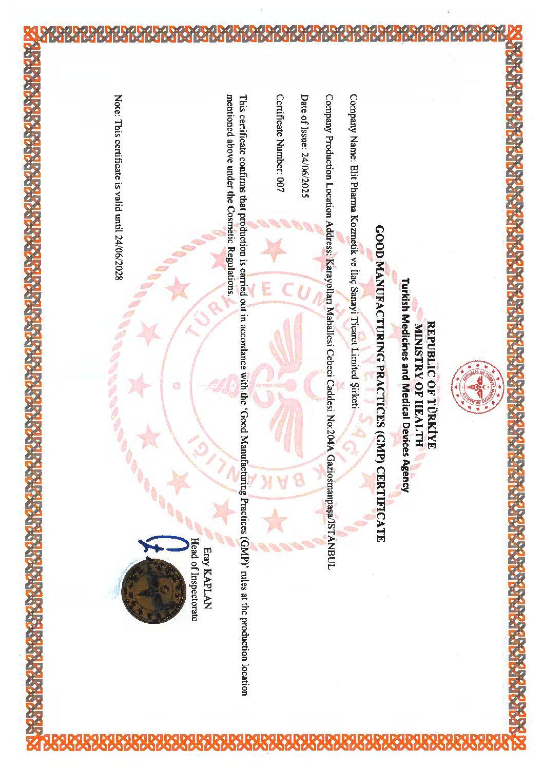 Health-ministry-gmp-certificate | Hairmd Clinical Series Products