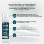 HairMD Clinical Moisturizer & Repair Lotion with icons describing soothing and hydration support