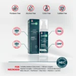 HairMD Moisturizer & Repair Lotion with free‑from icons and certification badges